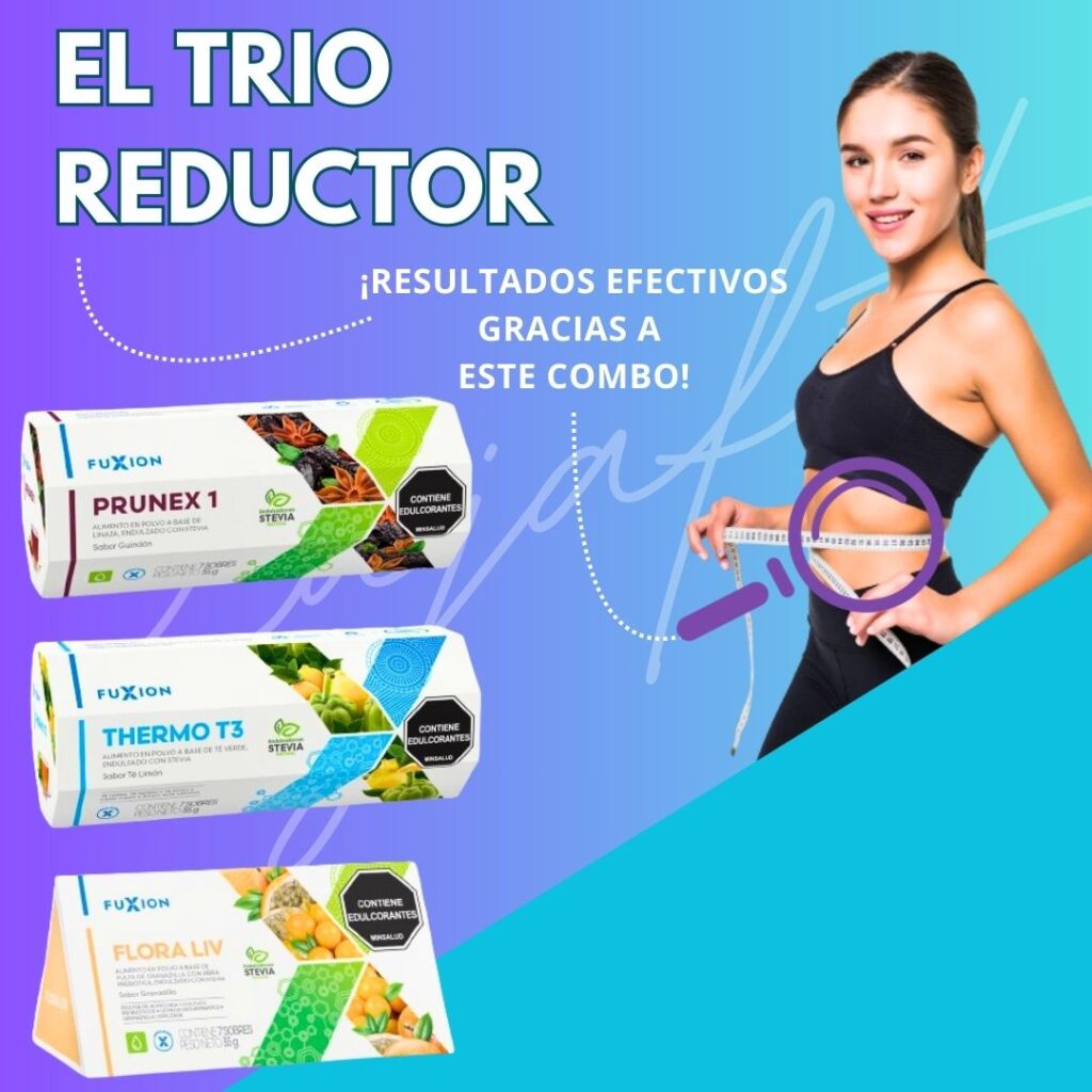 Pierde peso naturalmente con el trio reductor