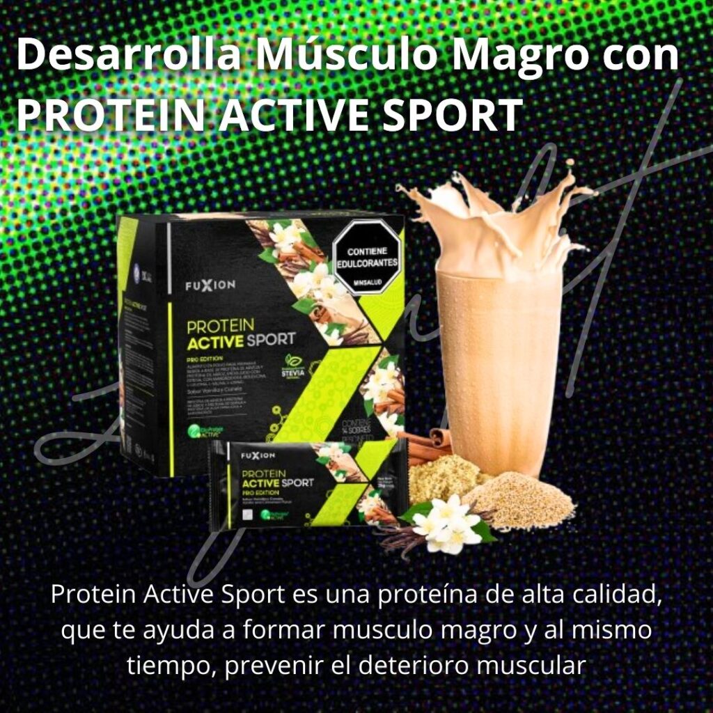 Desarrolla músculo magro con Protein Active Sport